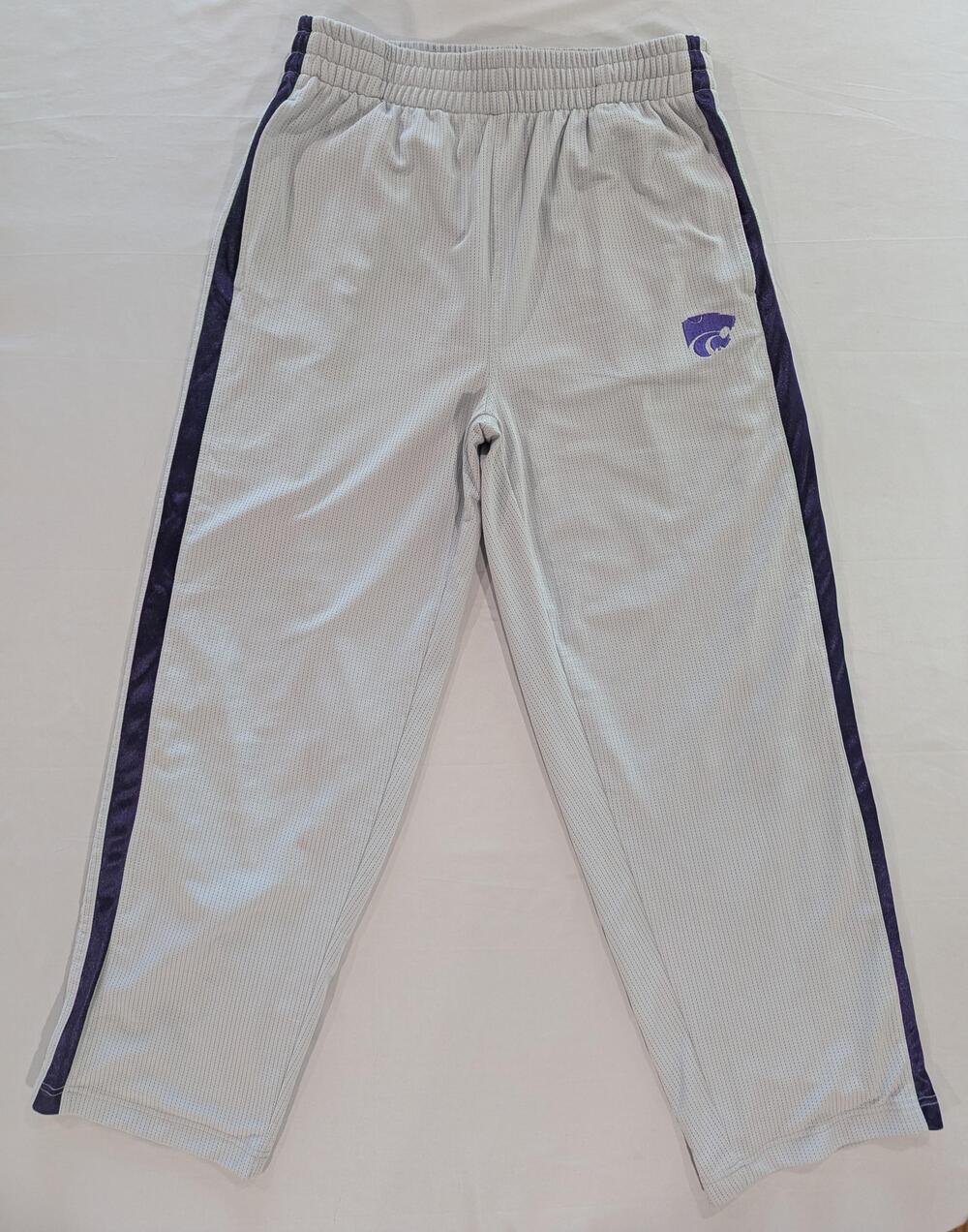 Kansas State Wildcats Pants Mens Large Gray NCAA Basketball Pro Edge Mesh